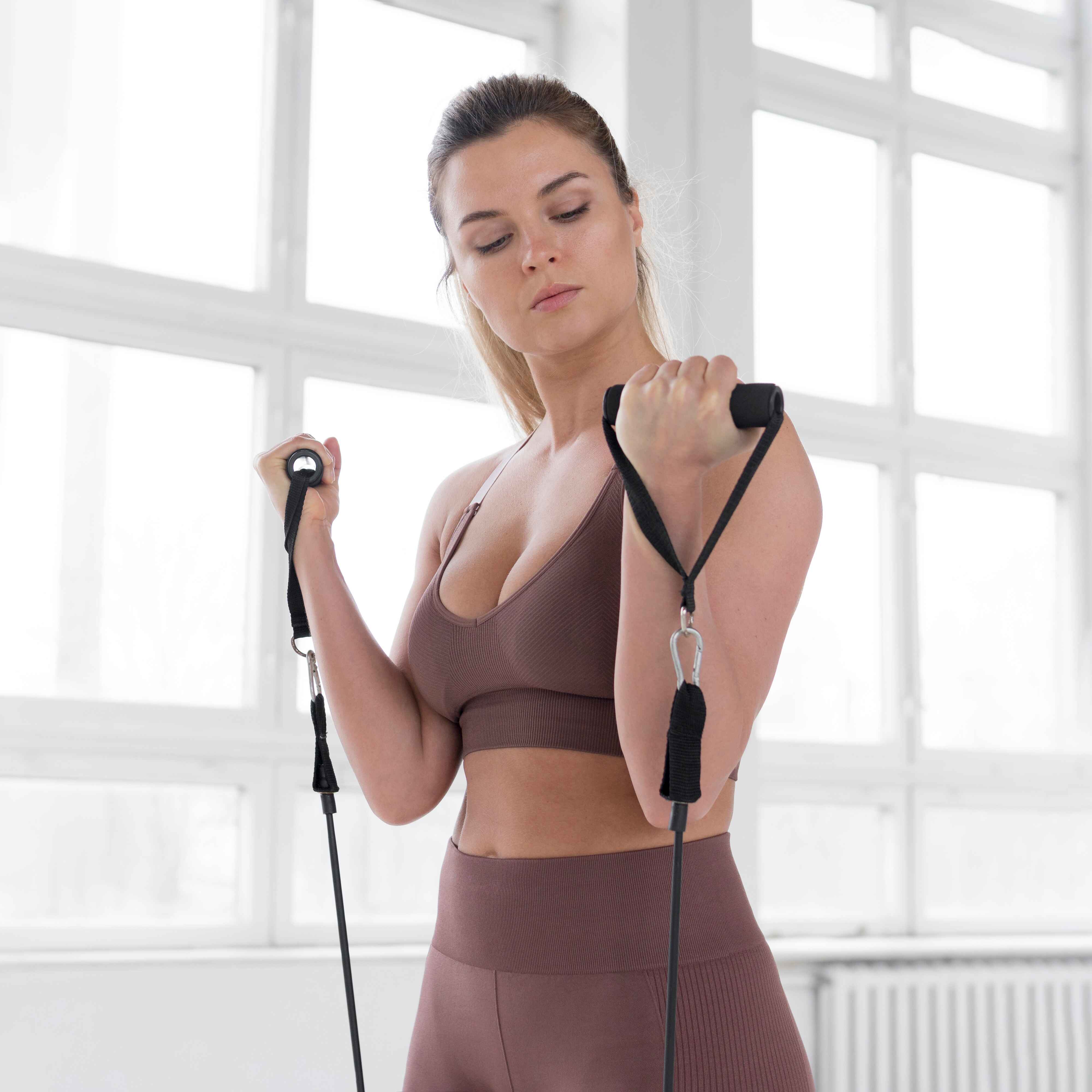 Full-body workout versatility with resistance bands